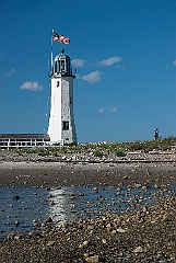 Scituate Light by Beach